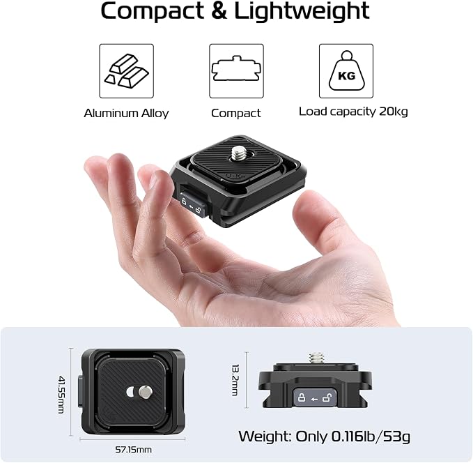ULANZI UKA01 Quick Release Plate Kit, Arcac/F38 Interface Camera Quick Release - Image 7