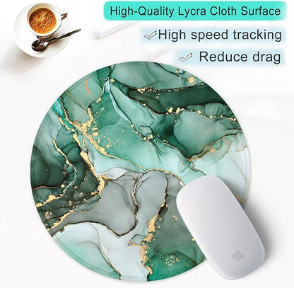 ITNRSIIET Round Mouse Pad with Stitched Edge Premium-Textured Waterproof - Image 6