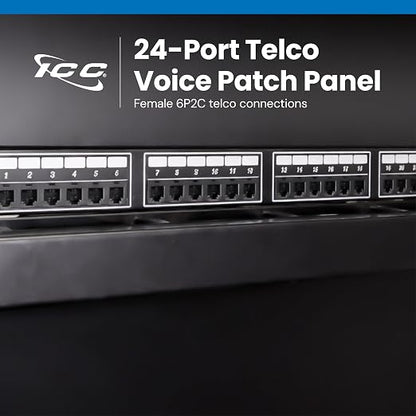 ICC Voice 6P2C Telco Patch Panel - Image 2