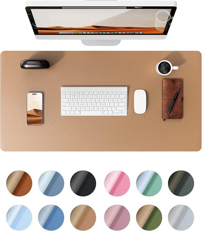 YSAGi Leather Desk Protector, Office Mat, Large Mouse Mat, Non-Slip PU Leather by YSAGi