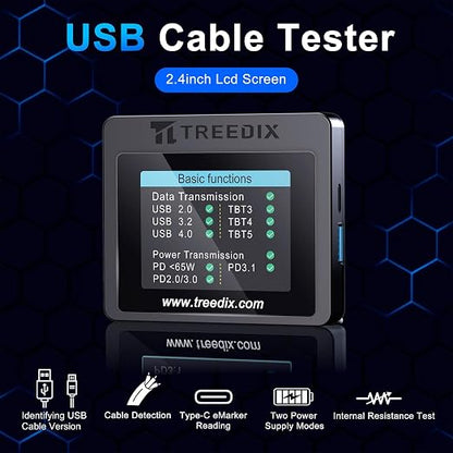 Treedix USB Cable Tester with 2.4" Color Screen - Image 2