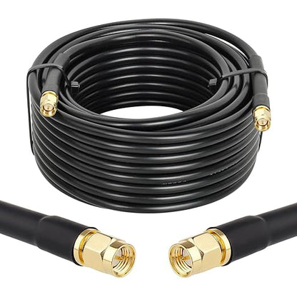 MOOKEERF KMR240 SMA Male to SMA Male Coaxial Cable 50 ohm Coax Ultra Low Loss by MOOKEERF