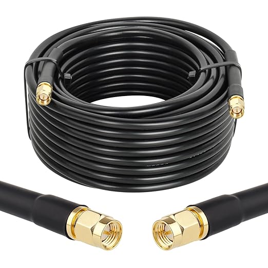MOOKEERF KMR240 SMA Male to SMA Male Coaxial Cable 50 ohm Coax Ultra Low Loss by MOOKEERF