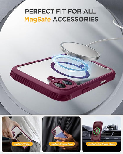 Miracase Magnetic for iPhone 16 Plus Case Full-Body Phone - Image 6