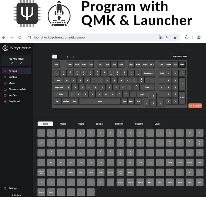 Keychron Q5 Wired Custom Mechanical Keyboard Knob Version, 96% Layout QMK/VIA - Image 3