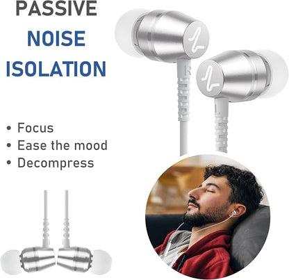 LUDOS OMNITONE Wired Earbuds in-Ear Headphones, 5 Years Warranty, Earphones - Image 5