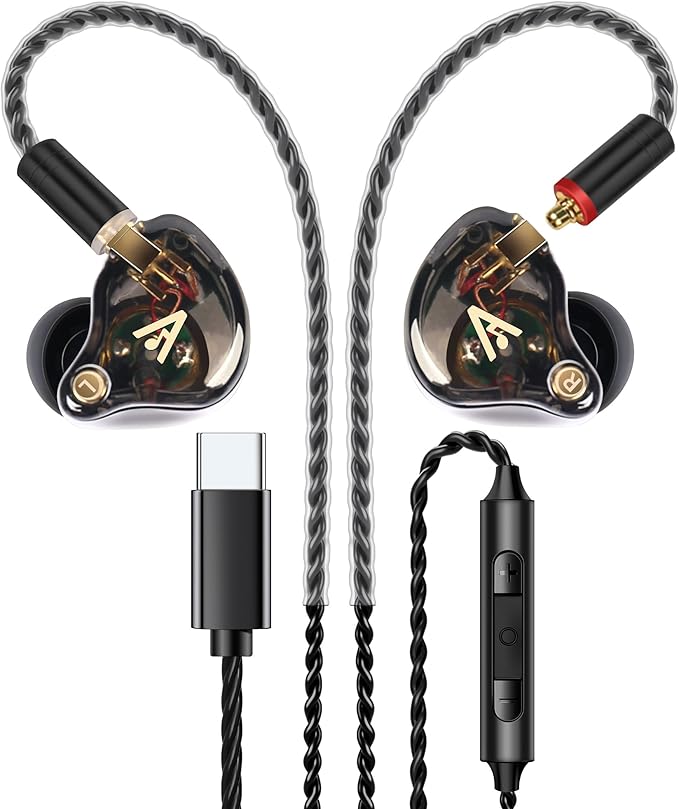Vibes 202MC USB-C Wired Earbuds by AudiovanceHeadphones