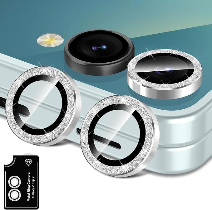 for Samsung Galaxy Z Flip 7 Camera Lens Protector, Individual Metal Ring by Btscase