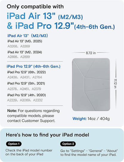 MOFT Dynamic Folio Case for iPad Air 13 Inch M3/M2, iPad Pro 12.9 6th/5th/4th - Image 2