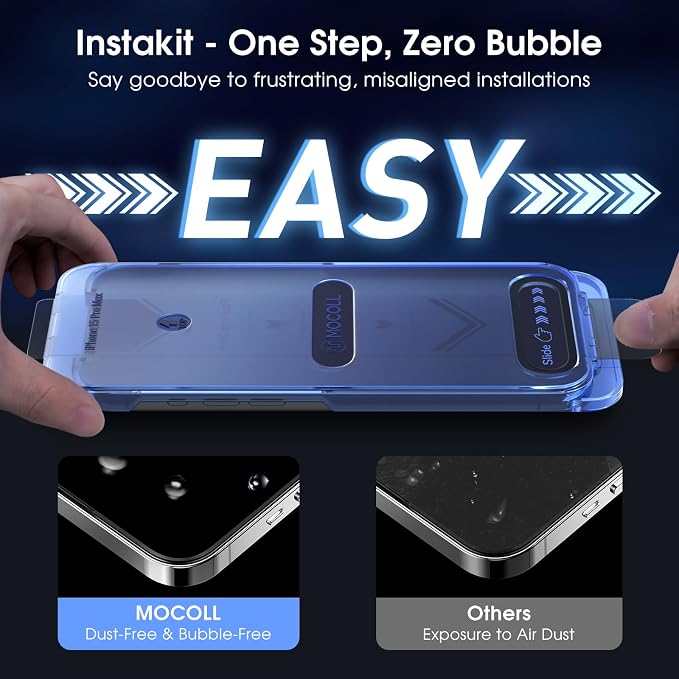 2+2 Pack Compatible with iPhone 15 Screen Protector 6.1" Tempered Glass with - Image 3