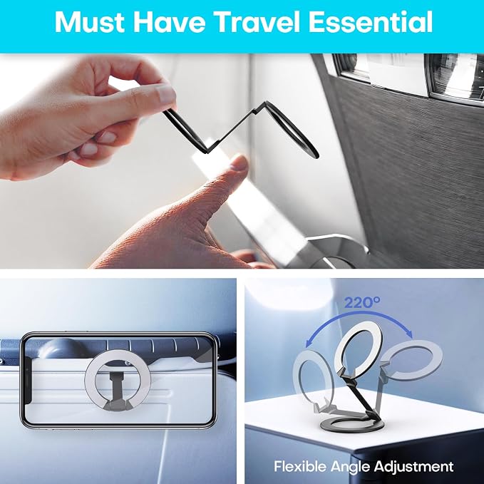 Mini Airplane Magnetic Phone Holder MagSafe Compatible Magnetic Travel Phone - Image 3
