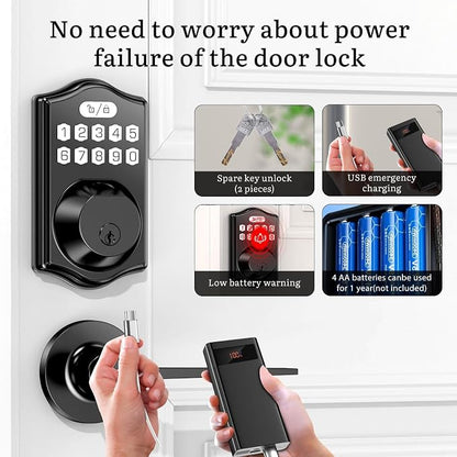 keyless Entry Door Lock deadbolt - Image 5
