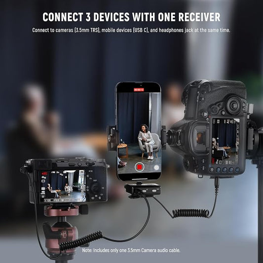 NEEWER CM28 Wireless Lavalier Microphone System, 1 Click Noise Canceling - Image 2