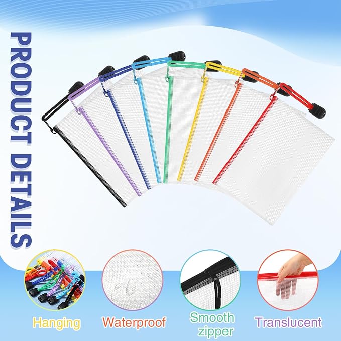 Jetec 32 Pcs Mesh Zipper Bags Toy Storage Bikini Organizer Bag Bolsas Para - Image 3