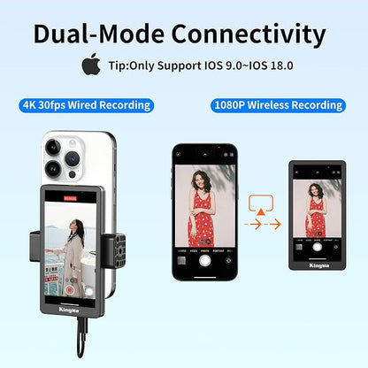 King Ma 5" Phone Vlog Selfie Monitor Screen, Back Camera Monitor - Image 5