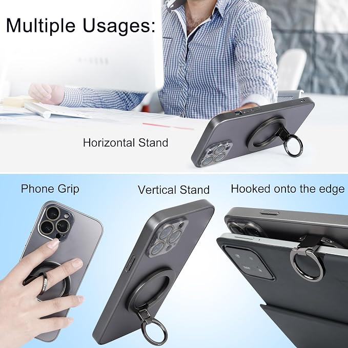 Magnetic Phone Grip for MagSafe, EI Sonador Magnet Phone Ring Holder, Compatible - Image 5