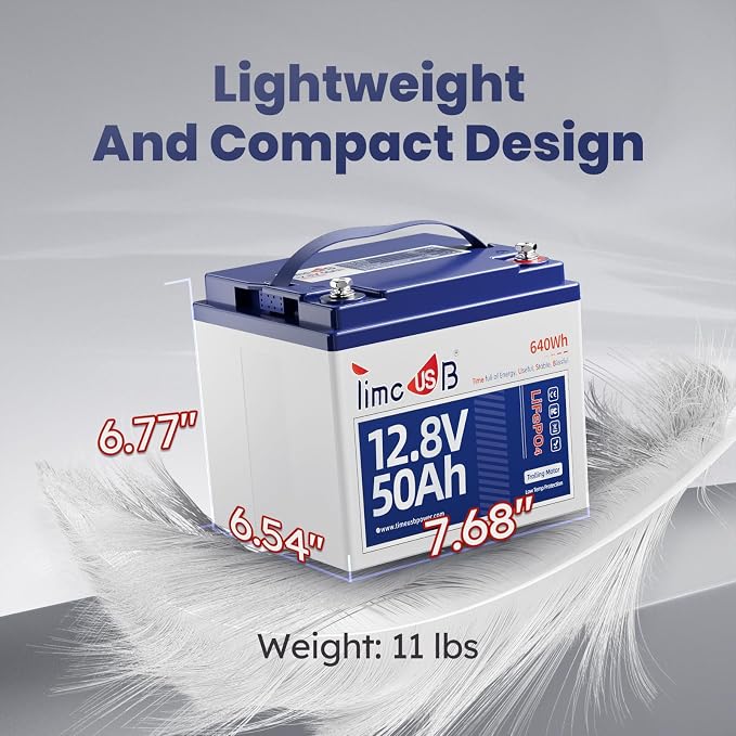 12V 50Ah Trolling Motor LiFePO4 Lithium Battery - Image 5