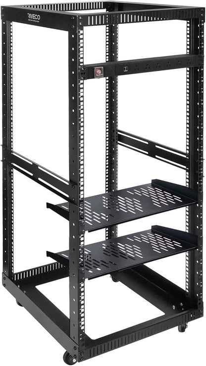 RIVECO 25U Open Frame Server Rack by RIVECO