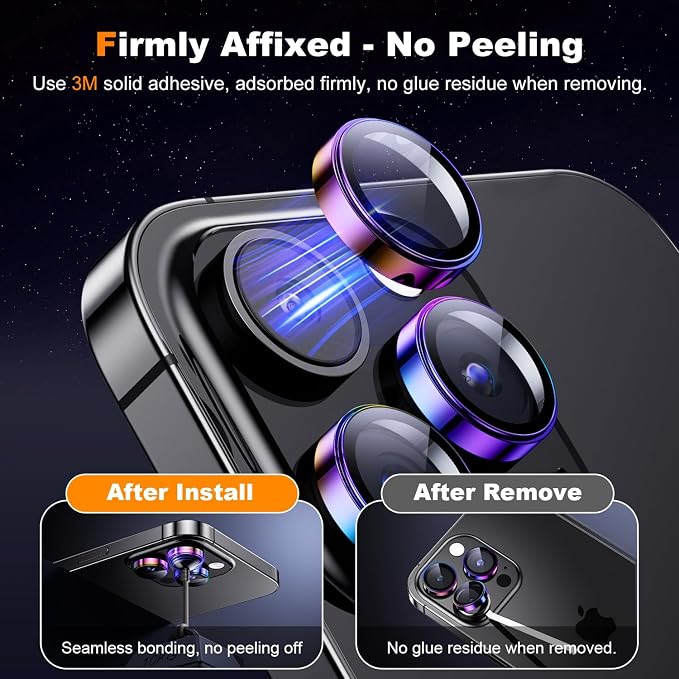 Hoerrye for phone 15 Pro Max/phone 15 Pro Camera Lens Protector, 9H Tempered - Image 5