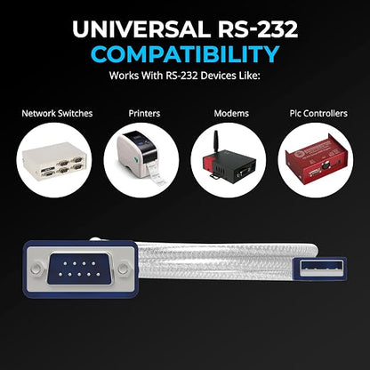 SABRENT USB 2.0 to Serial DB 9 RS 232 Converter Cable, Prolific Chipset - Image 3