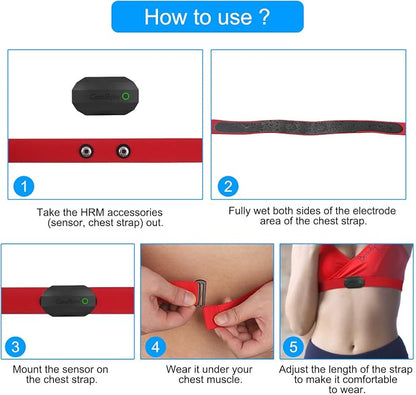 COOSPO Bluetooth Heart Rate Monitor Chest Strap H808S, ANT+ BLE HR Monitor Chest - Image 6