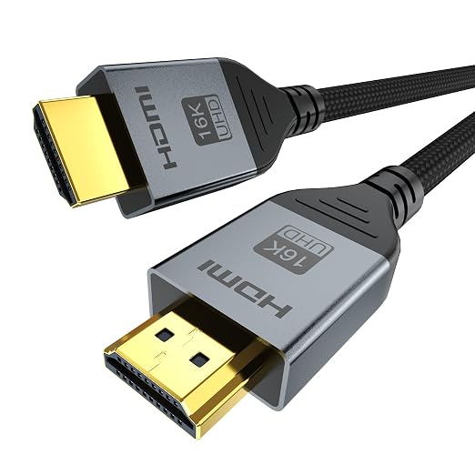 16K 8K HDMI Cable 96Gbps 6.6 FT, Ultra High Speed HDMI 2.2 Cable 16K@60Hz by DGHUMEN