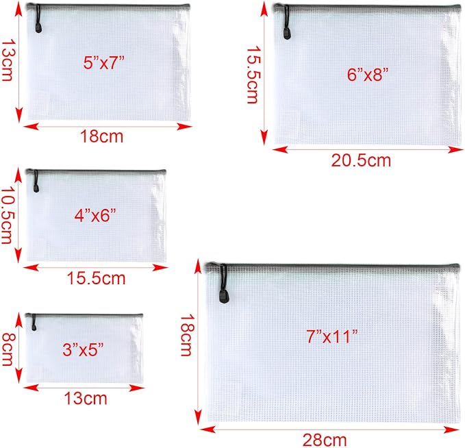 Oaimyy-20 PCS-3"x 5" inchs-Zipper Pouch, Puzzle Storage Bag Plastic Zip Pouches - Image 2