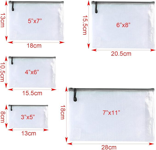 Oaimyy-20 PCS-3"x 5" inchs-Zipper Pouch, Puzzle Storage Bag Plastic Zip Pouches - Image 2