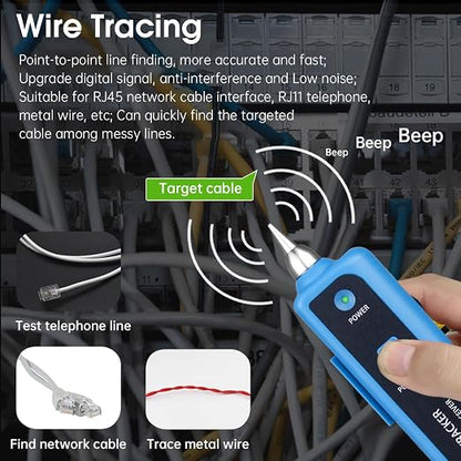 Cable Tracer Ethernet Network Cable Tester RJ45 RJ11 - Image 4