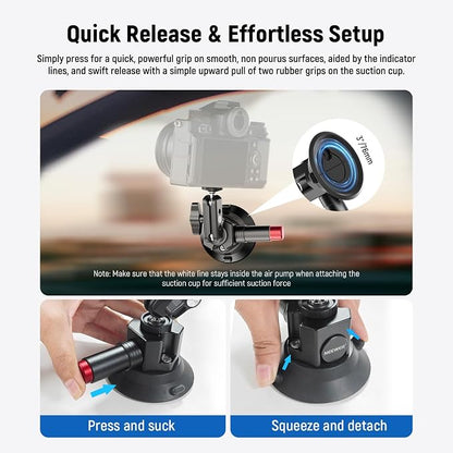 NEEWER 3" Suction Cup Mount - Image 4