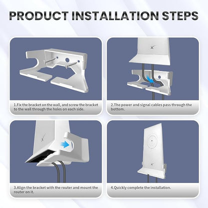 Sootozy Wall Mount for Starlink, Router Wall Mount for Starlink Internet Kit - Image 7