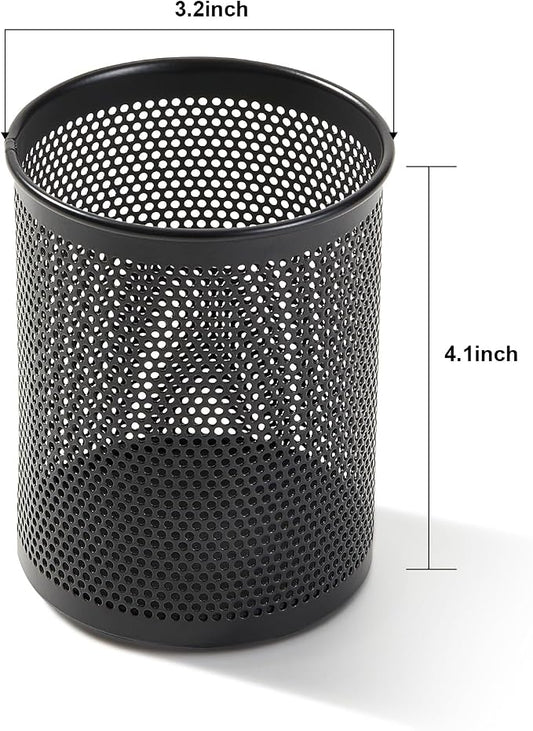 Comix Pen Holder Desk Organizer, Wire Mesh Pencil Cup - Image 2