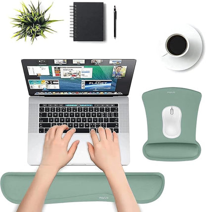 MOSISO Wrist Rest Support for Mouse Pad & Keyboard Set, Ergonomic Mousepad - Image 4