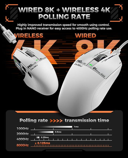 DAREU A980PROMAX Wireless Gaming Mouse-4K/8K Polling-30K DPI Optical - Image 2
