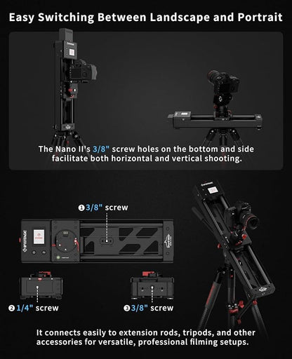 IFOOTAGE Shark Slider Nano II-660 Motorized Camera Shark Slider, Mobile APP/IPS - Image 7