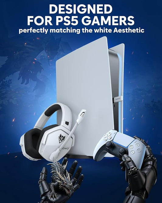 NUBWO Wireless Gaming Headset, 5.3 Bluetooth Gaming Headphones - Image 2