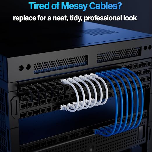 Cat6 Ethernet Cable 10Gbps 0.5 ft, UTP Ethernet Cable Cat 6, Flexible Bare - Image 5