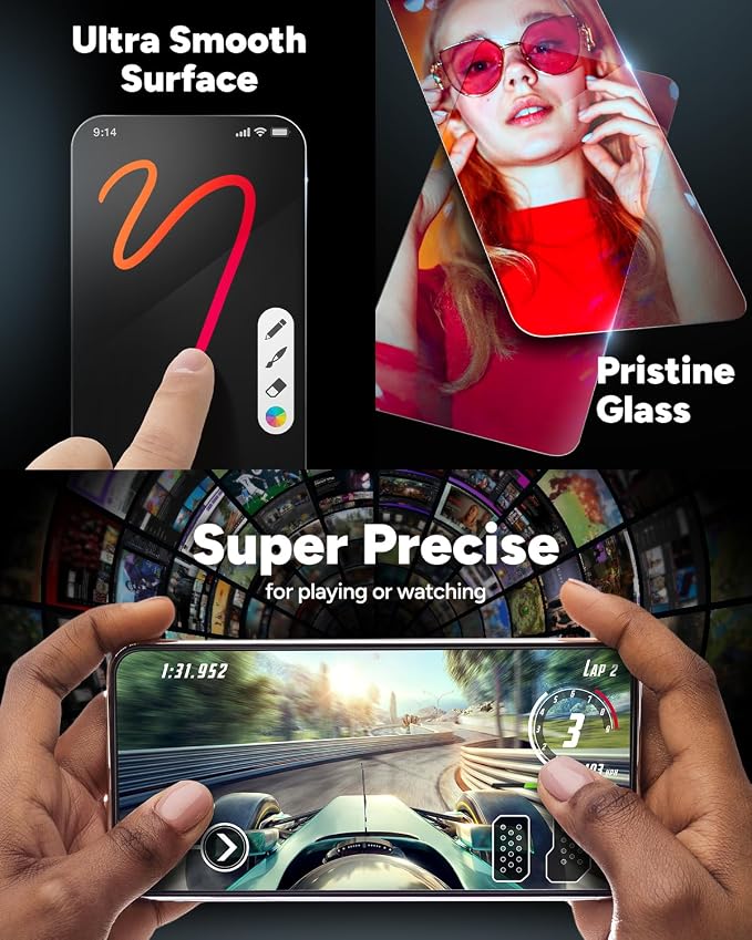 ZAGG InvisibleShield Glass Elite Anti-Glare iPhone 15 Pro Screen Protector - Image 4