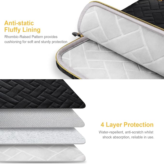 Lacdo 14 Inch Laptop Sleeve Case - Image 2