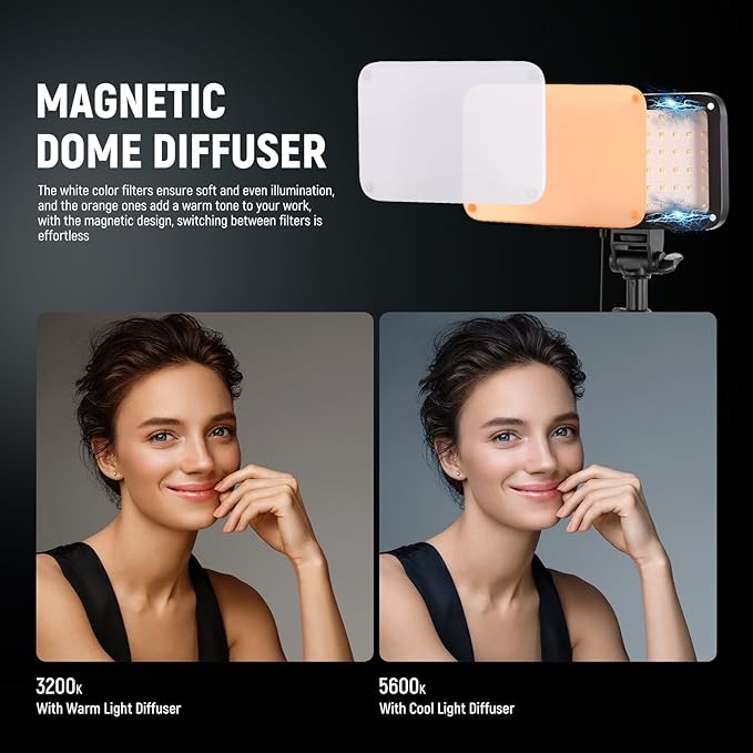 NEEWER BASICS LED Video Light, 2 Pack Studio Panel Key Lighting Kit - Image 2