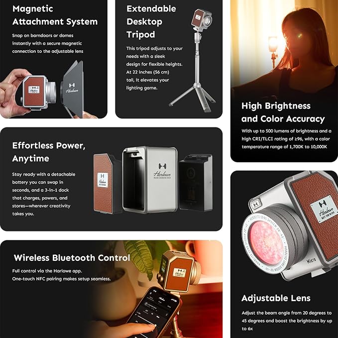 Harlowe Micro 8 Spectra Portable Led Light - Image 3