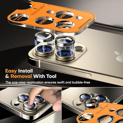 Camera Lens Protector for iPhone 16 Pro Max/16 Pro/15 Pro Max/15 Pro/14 Pro - Image 6