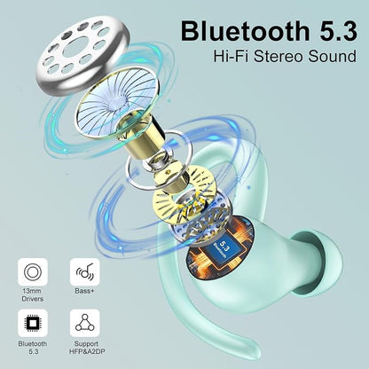 Wireless Earbuds Bluetooth 5.3 Headphones Sports, 48Hrs Playtime Bluetooth - Image 2