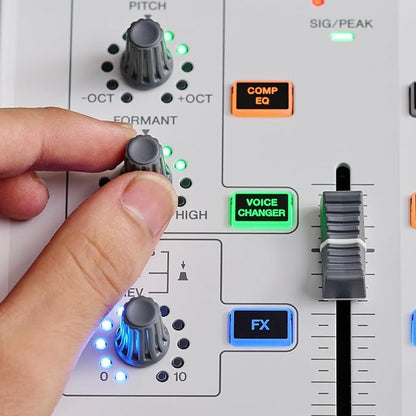 Yamaha AG08 White 8-Channel Live Streaming Loopback Mixer/USB Interface - Image 5