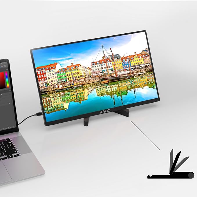 Kado Tablet Stand for Tablet, Adjustable Portable Monitor Holder, Foldable iPad - Image 3