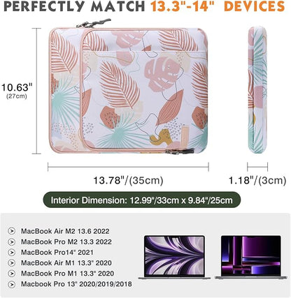 MoKo Laptop Sleeve Bag for 13.3-14 Inch, Notebook Carrying Case - Image 2