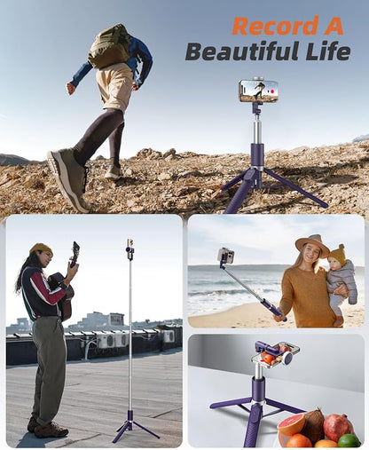62" Phone Tripod & Selfie Stick, Tripod - Image 6