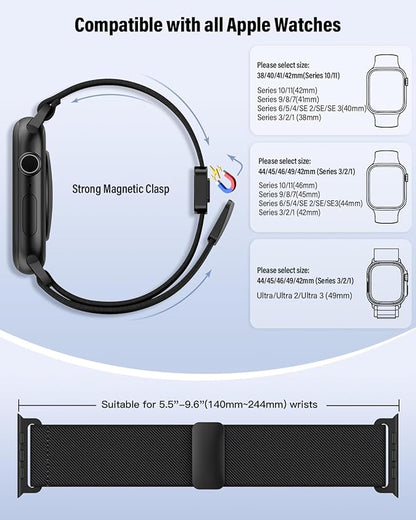 Stretchy Band Compatible with Apple Watch Bands 40mm 38mm 41mm 42mm 44mm 45mm - Image 5
