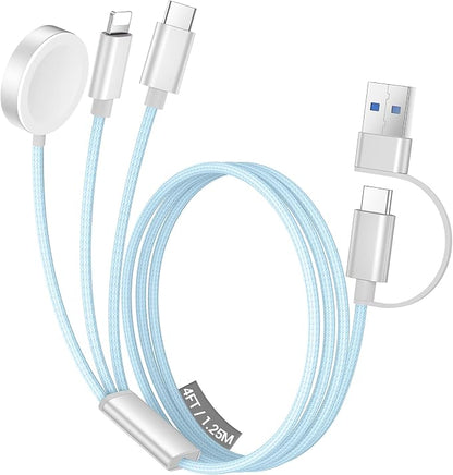 Temdan for Travel Vacation Essentials, 3 in 2 USB C Cable for Apple Watch by Temdan