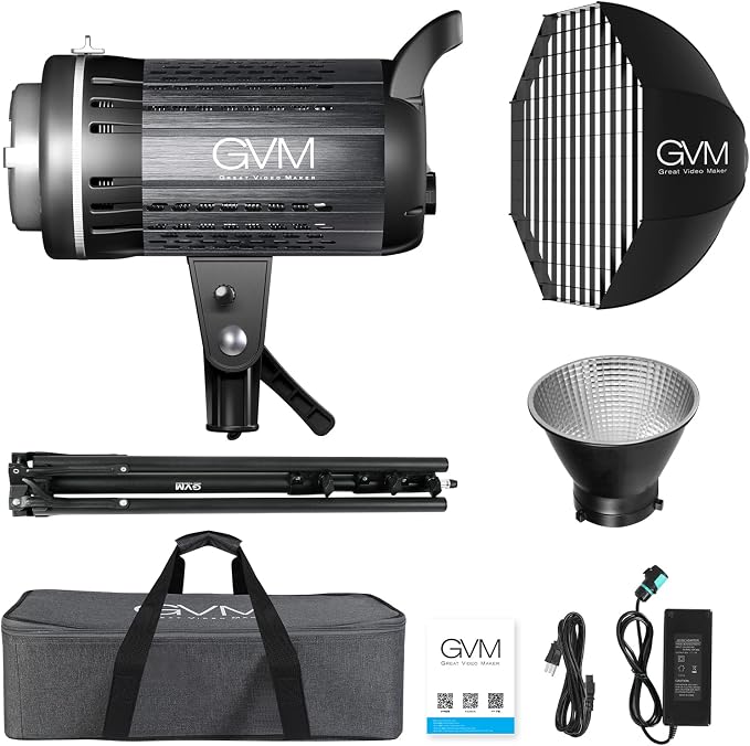 Bi-Color LED Video Light, GVM 200W Photography Lighting - Image 7